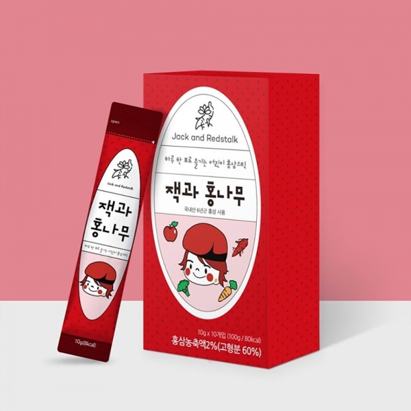 잭과 홍나무 달고 맛있는 어린이 홍삼스틱 선물세트 10g x 30포